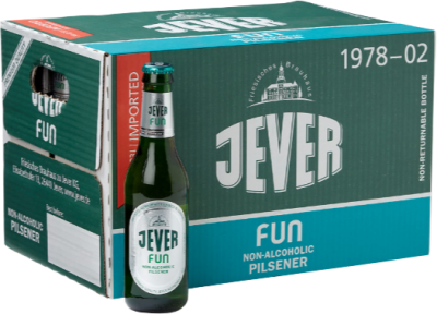 Jever Fun Doos met 24 flesjes van 33cl